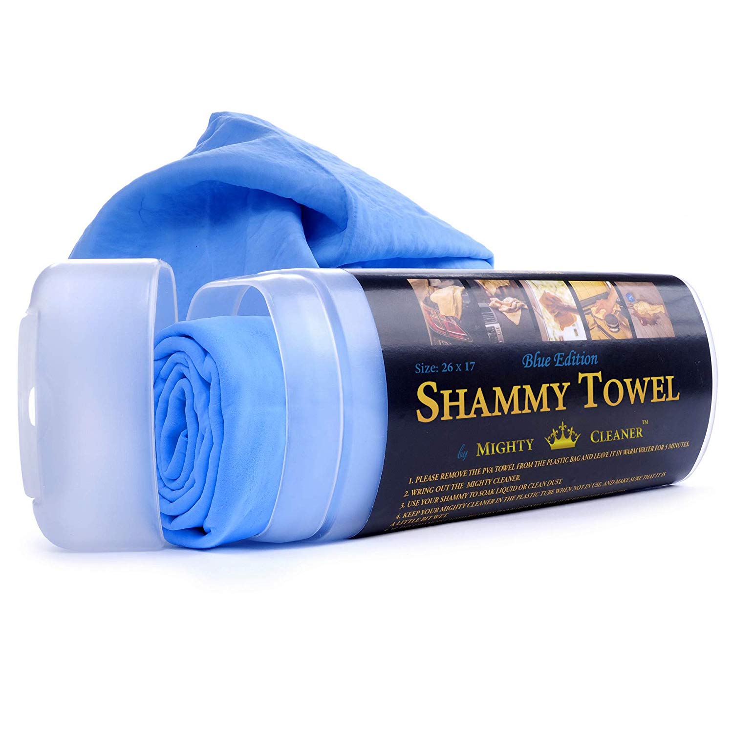 Mighty Cleaner Shammy Towel for Car 26″ x 17″ Chamois Cloth for Car