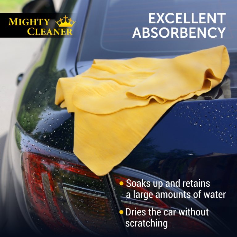 Premium Shammy Towel for Car 2 Pack Mini Shammy Cloth (17 x 13