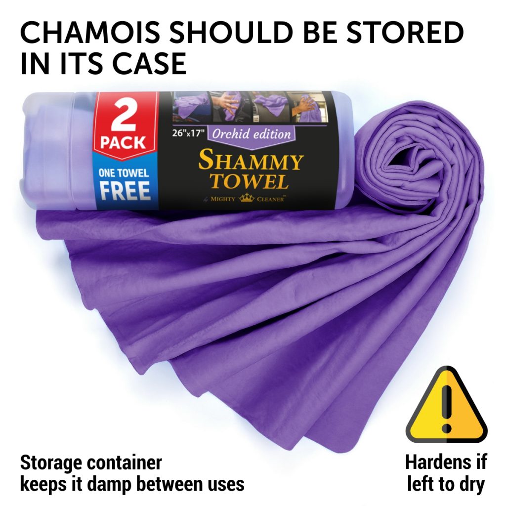 Premium Chamois Cloth for Car 2pack + 1 Bonus Car Shammy Towel 26